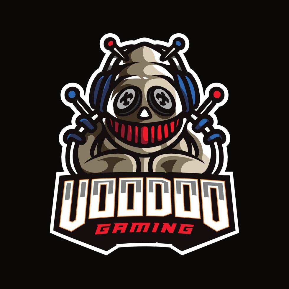 voodoo esport gaming logo vector