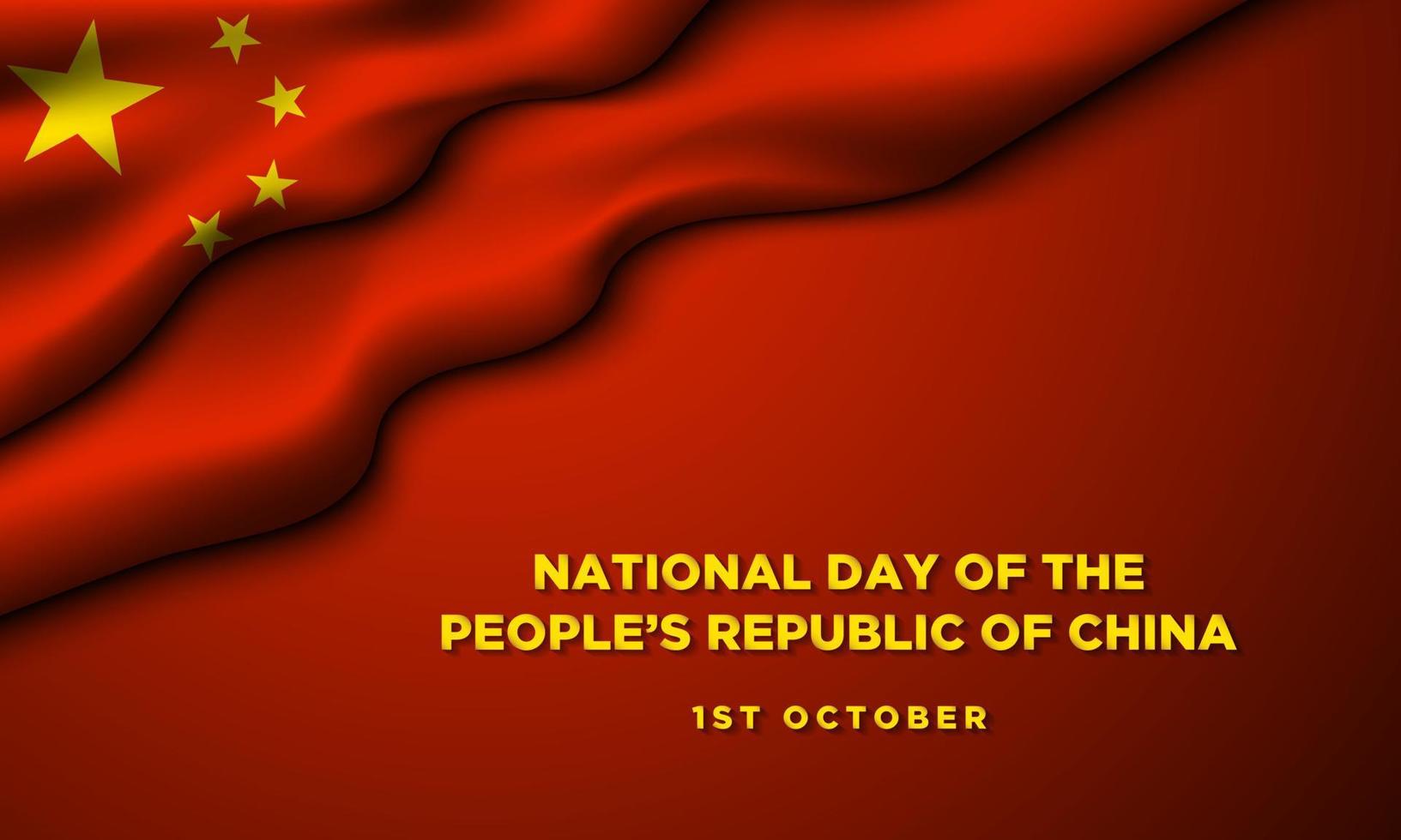 nationaal dag van de mensen republiek van China. vector