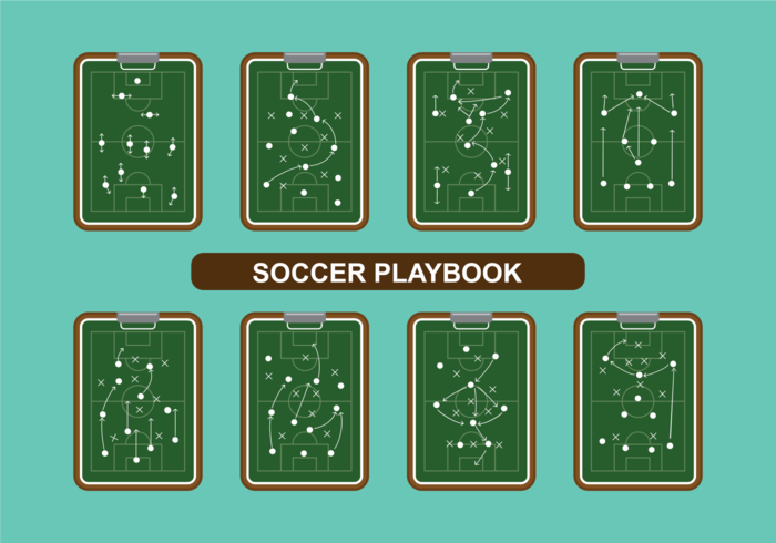 Voetbal playbook vector