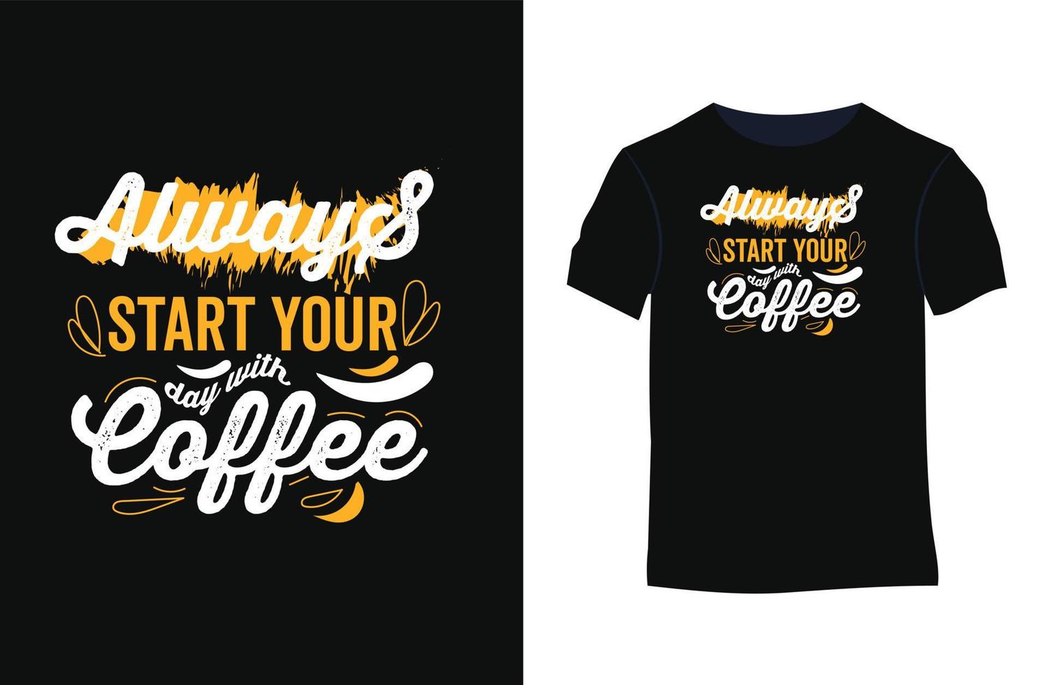 koffie citaten grappig vector t-shirt ontwerp