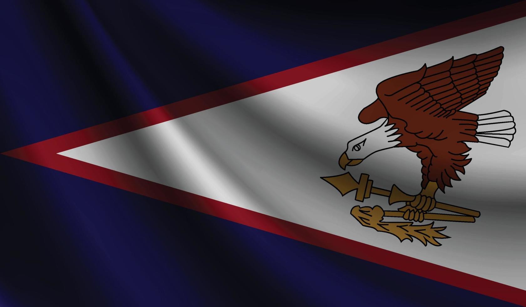 Amerikaans Samoa vlag golvend achtergrond voor patriottisch en nationaal ontwerp vector