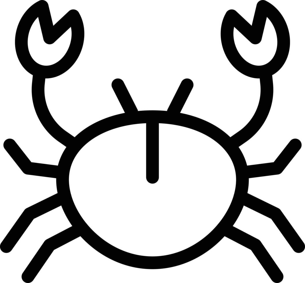 krab vectorillustratie op een background.premium kwaliteit symbolen.vector iconen voor concept en grafisch ontwerp. vector