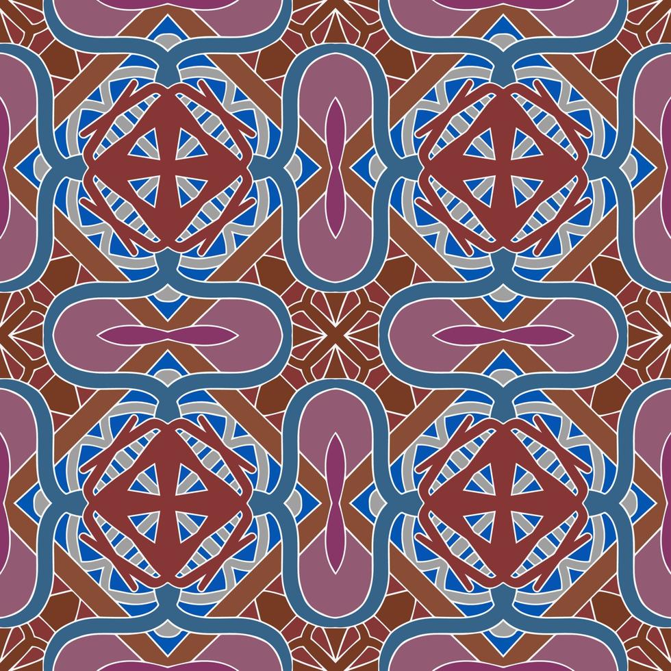 veelkleurig Marokkaans naadloos patroon. traditioneel Arabisch Islamitisch achtergrond. vintage, Turks, Indisch stijl ideaal voor tapijt, keramiek, tegels. vector illustratie.