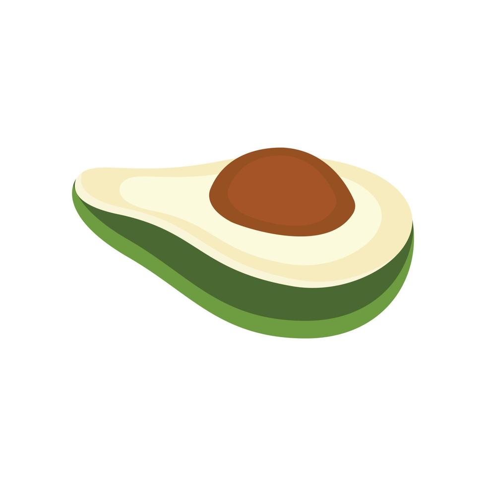 geïsoleerd Aan wit achtergrond, avocado vector illustratie ontwerp