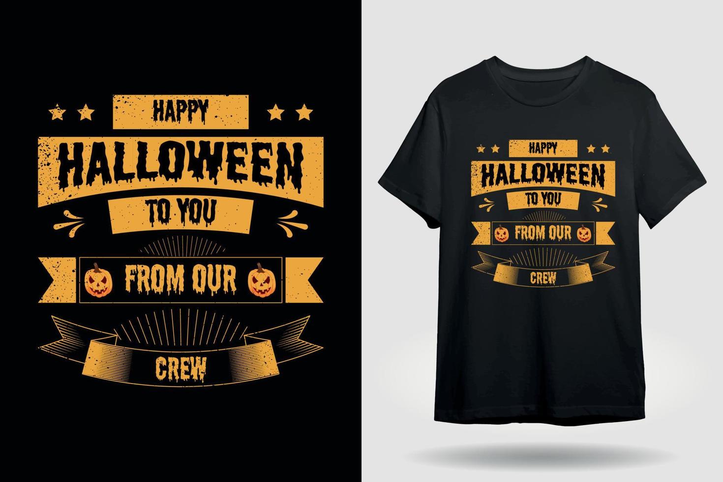 gelukkig halloween t-shirtontwerp vector