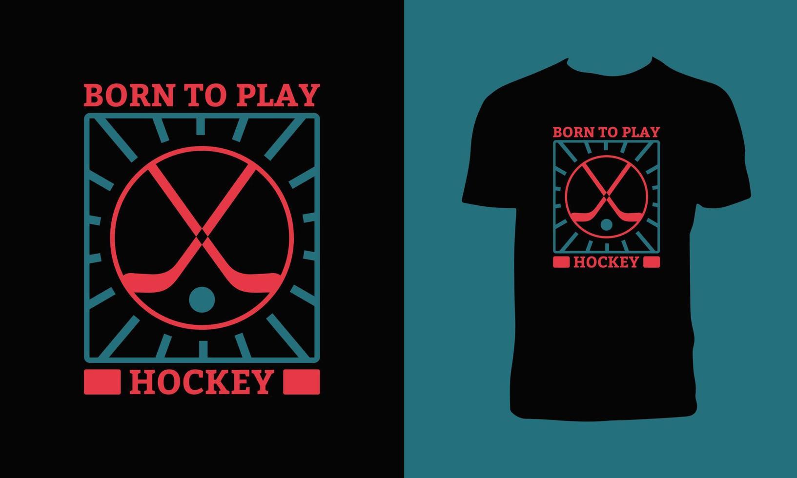 creatief hockey t overhemd ontwerp vector