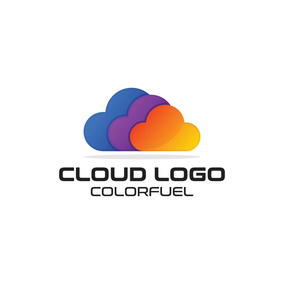 claounden logo kleurbrandstof vector