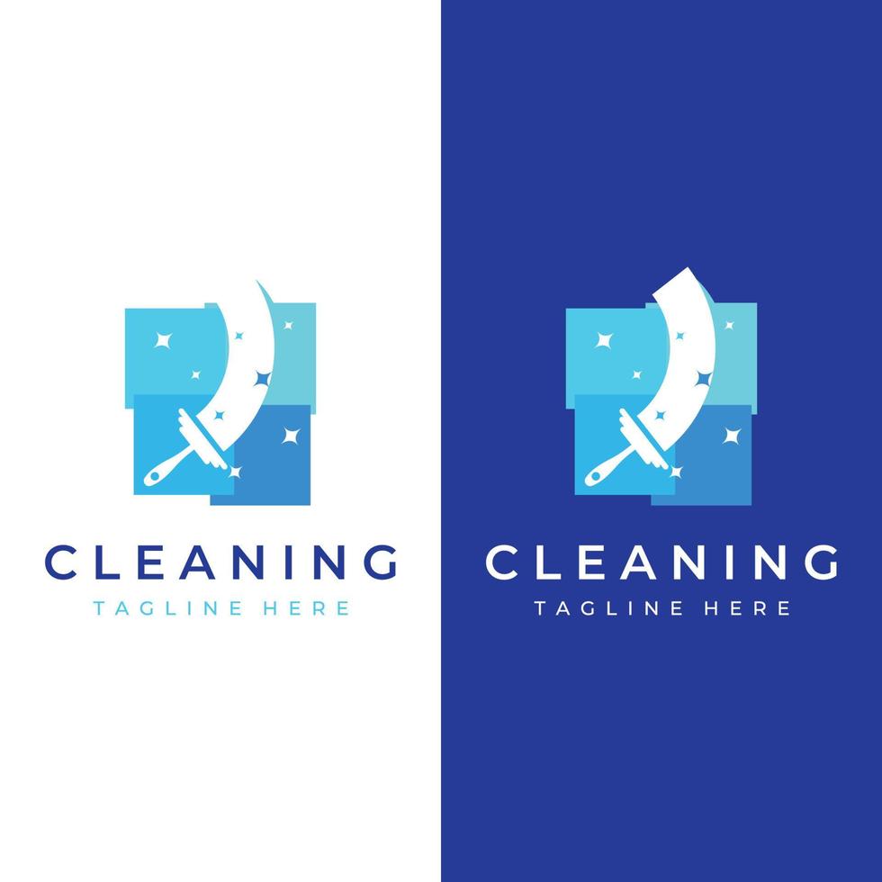 schoonmaak logo sjabloon ontwerp.reiniging bescherming, huis schoonmaakster met het wassen verstuiven en schoonmaak hulpmiddelen. vector