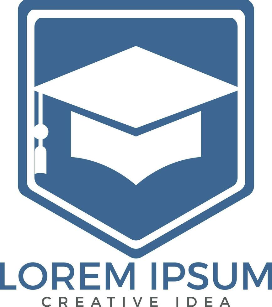 diploma uitreiking pet logo. onderwijs logo. institutioneel en leerzaam vector logo ontwerp.
