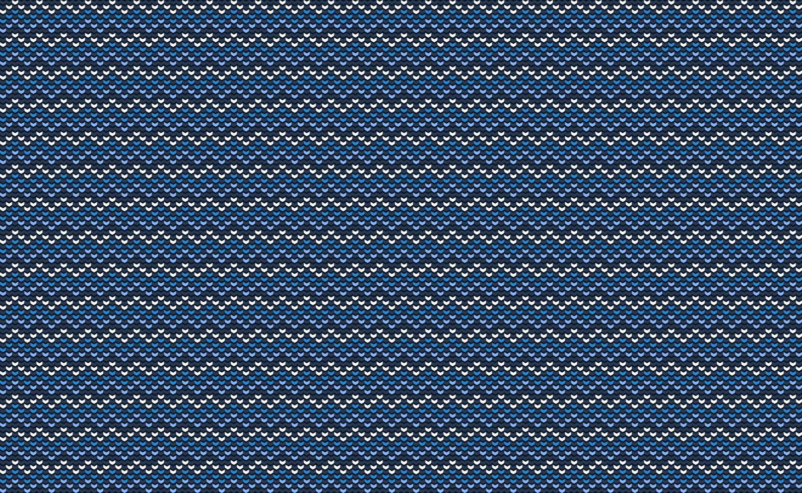 blauw en wit borduurwerk patroon, gebreid haken achtergrond, vector mode stijl behang