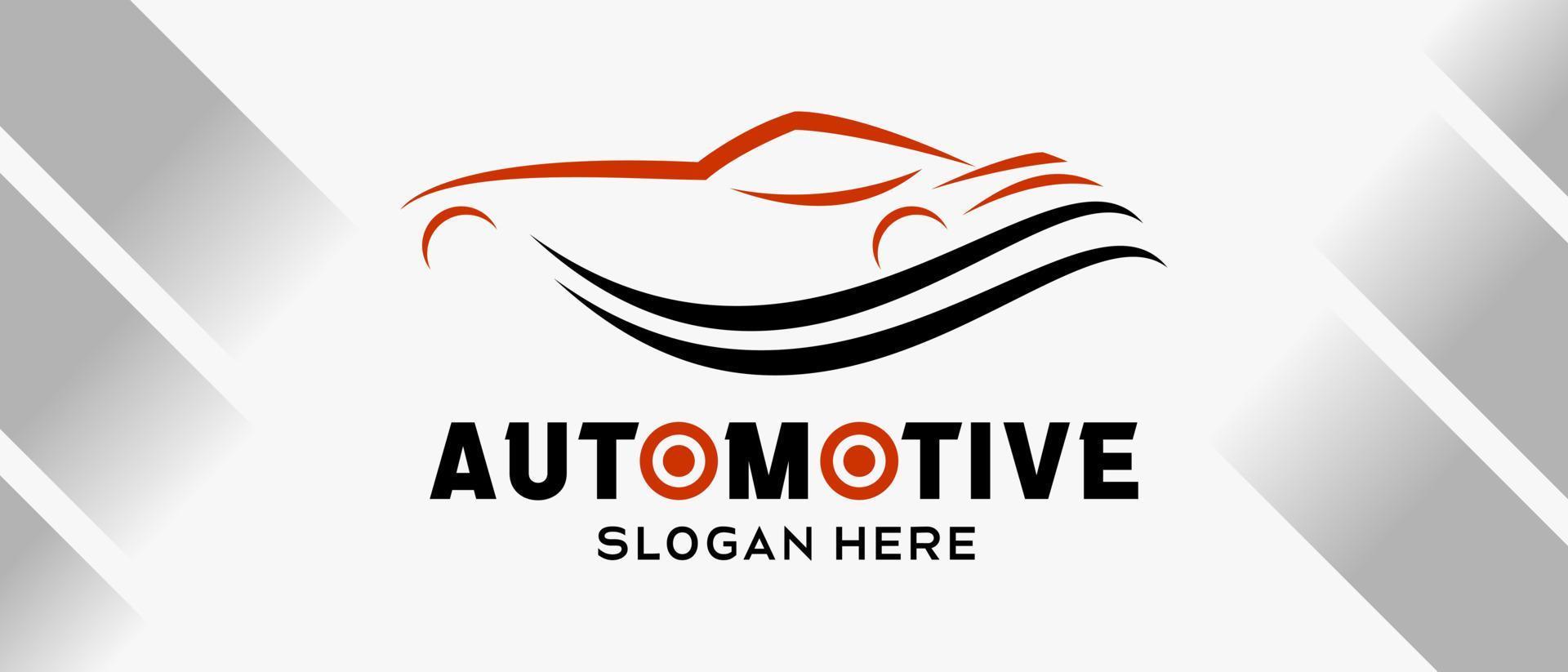 automotive auto logo ontwerp met creatief abstract concept. premie automotive logo illustratie vector