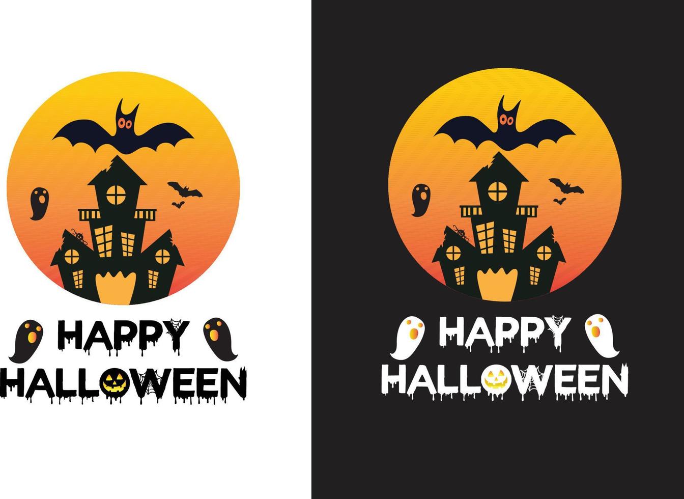 halloween t-shirt ontwerp sjabloon vector