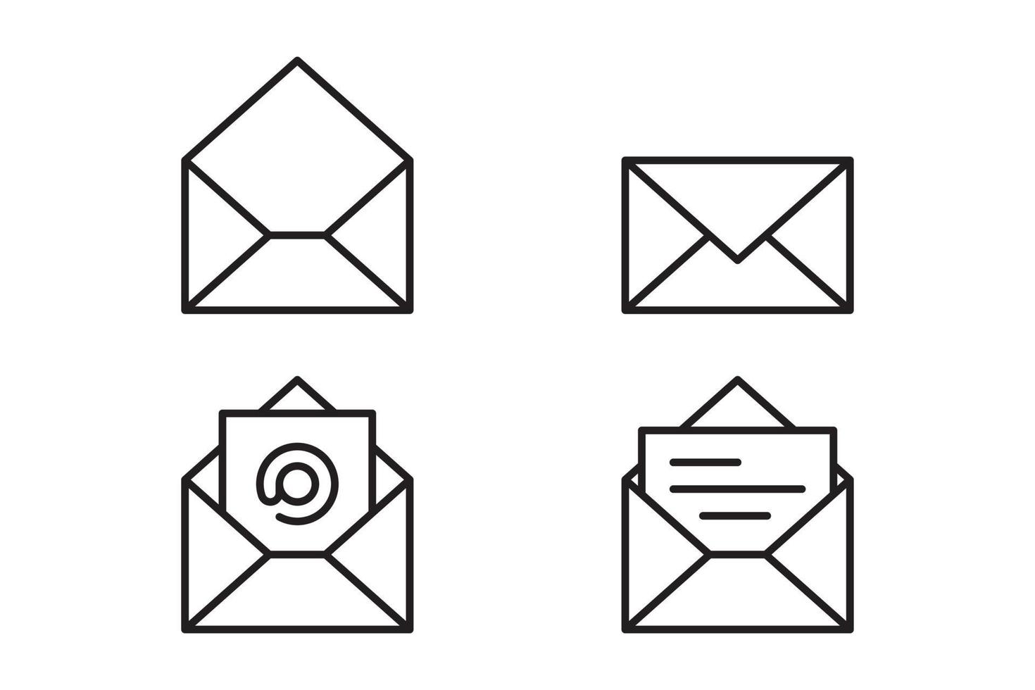 mail icoon vector teken. brief envelop symbool. bericht sturen naar adres illustratie.