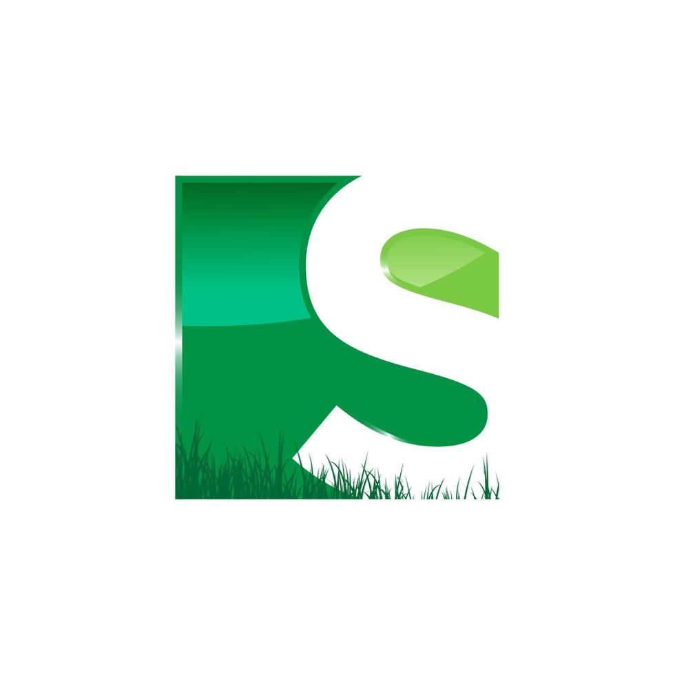 s brief landschap logo vector sjabloon ontwerp