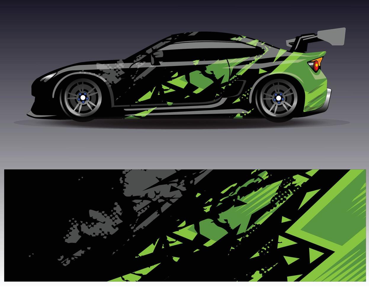 auto wrap ontwerp vector. grafische abstracte streep racen achtergrond kit ontwerpen voor wrap voertuig race auto rally avontuur en livery vector