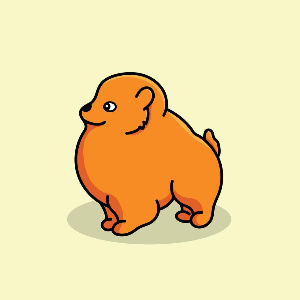 hond tekenfilm mascotte grappig vector glimlach geluk pret schattig