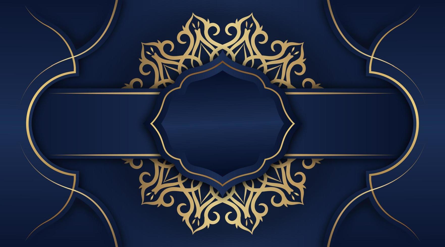 luxe achtergrond, met goud mandala ornament vector