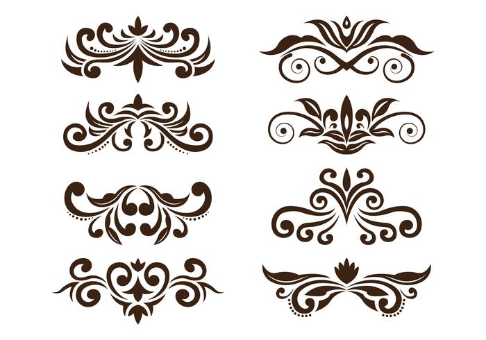 Set Van Cartouche Vector