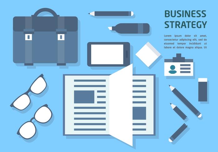 Gratis Flat Business Office Vector Elementen