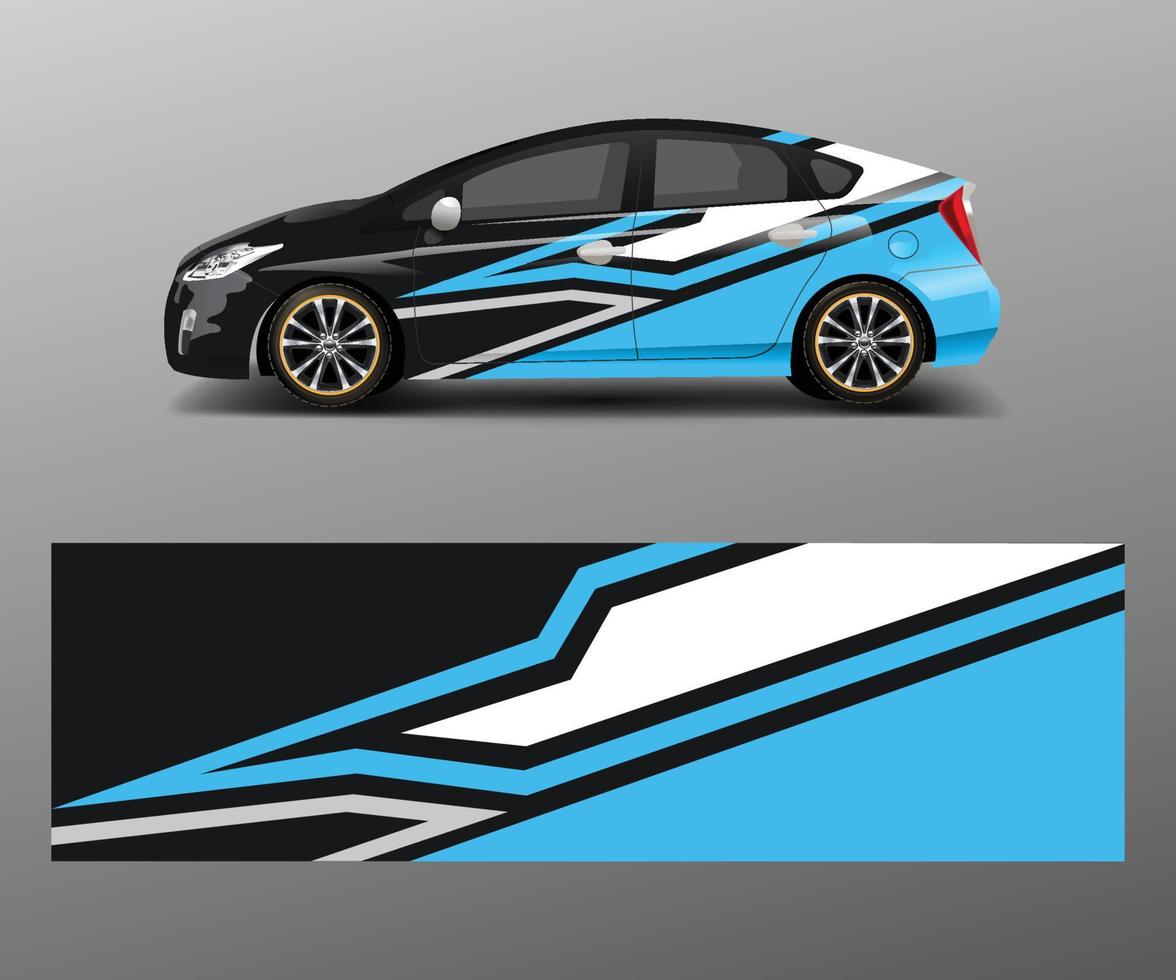 racing auto wrap. abstract strip vormen voor bedrijf auto wrap, sticker, en sticker sjabloon ontwerp vector