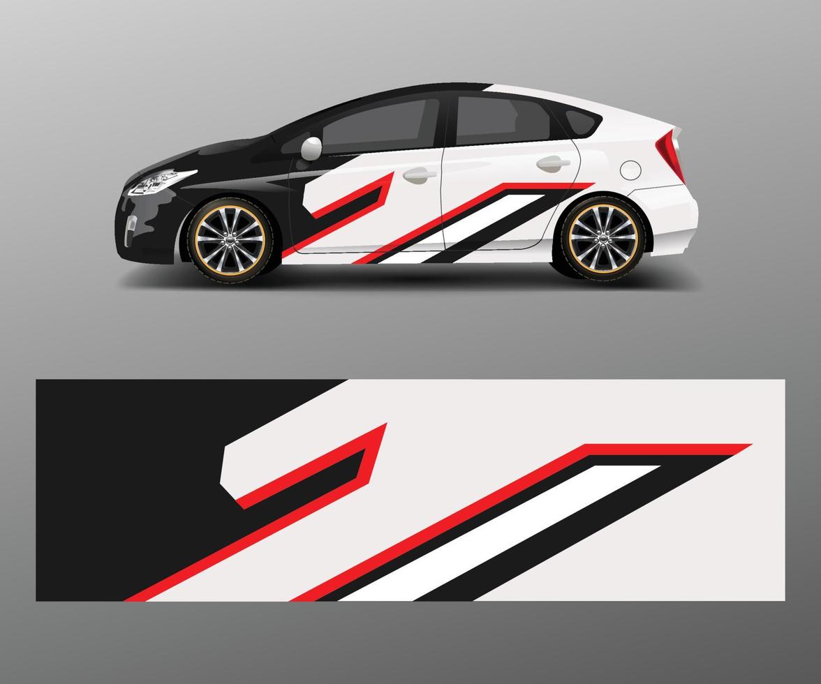 racing auto wrap. abstract strip vormen voor bedrijf auto wrap, sticker, en sticker sjabloon ontwerp vector