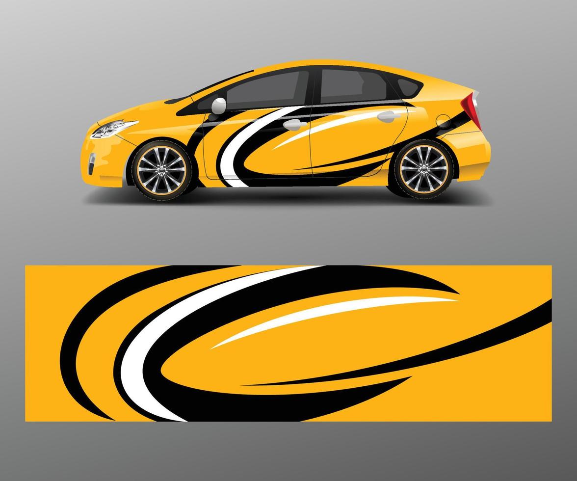 racing auto wrap. abstract strip vormen voor bedrijf auto wrap, sticker, en sticker sjabloon ontwerp vector
