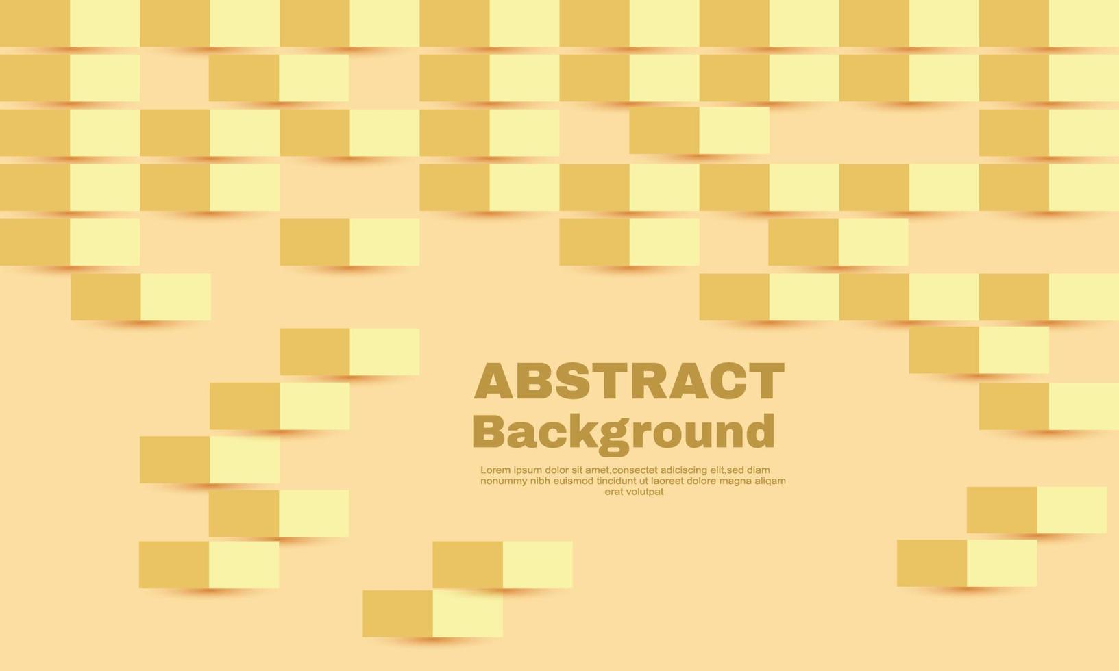 uniek geel modern plein abstract achtergrond 3d vector