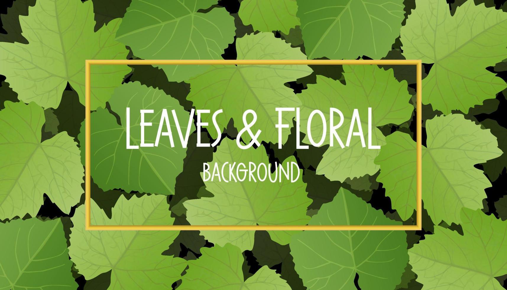 groen bladeren met zwart achtergrond. kaart ontwerp in realistisch stijl. herfst blad. kleurrijk vector illustratie geïsoleerd Aan wit achtergrond.