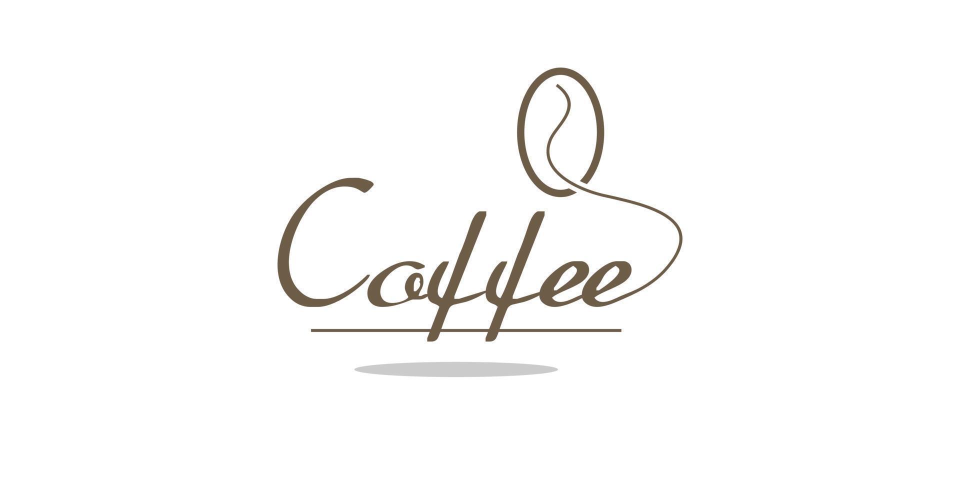 koffie logo ontwerp vector met creatief uniek concept