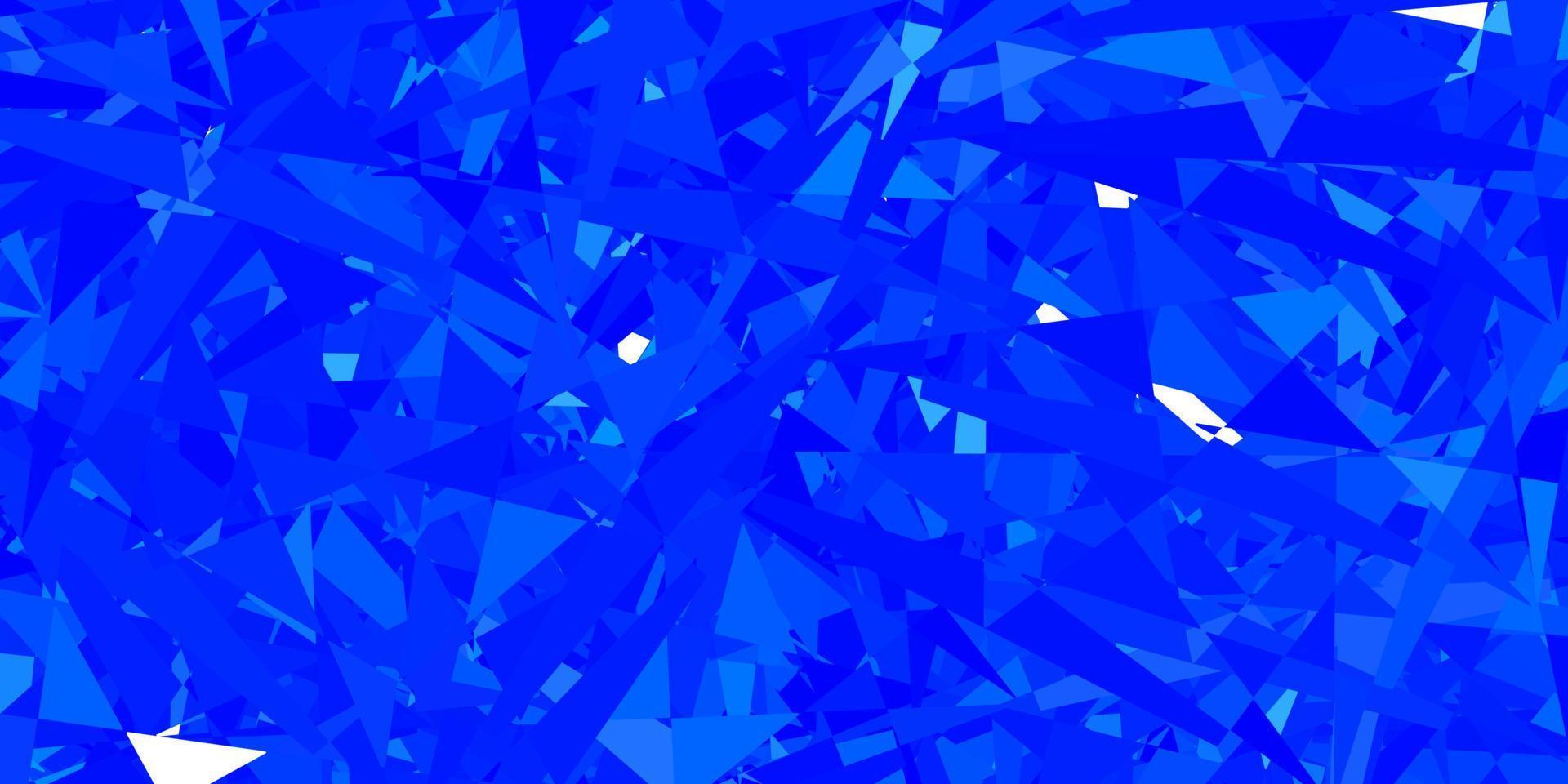 lichtblauwe vectortextuur met willekeurige driehoeken. vector