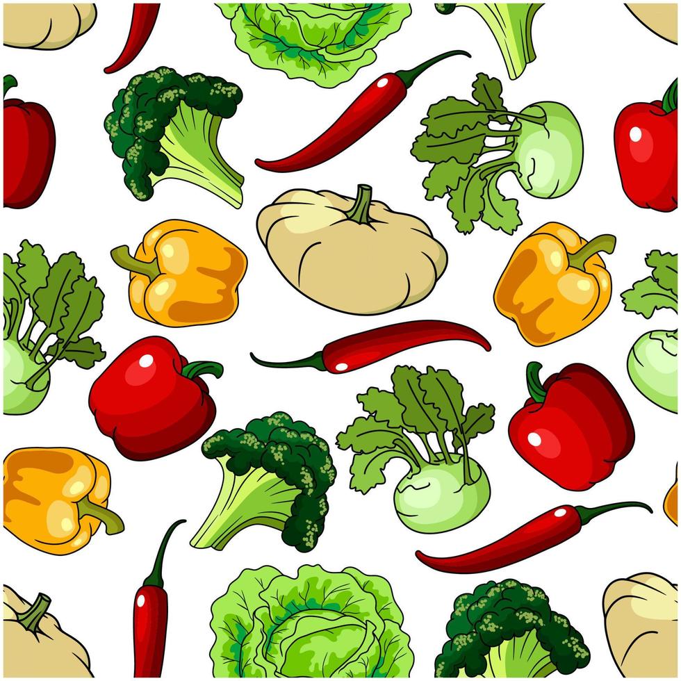 boerderij gezond groenten naadloos patroon vector
