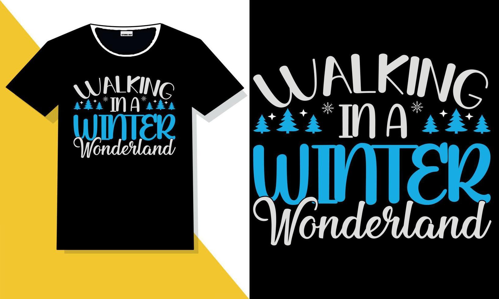 winter t-shirt ontwerp vector