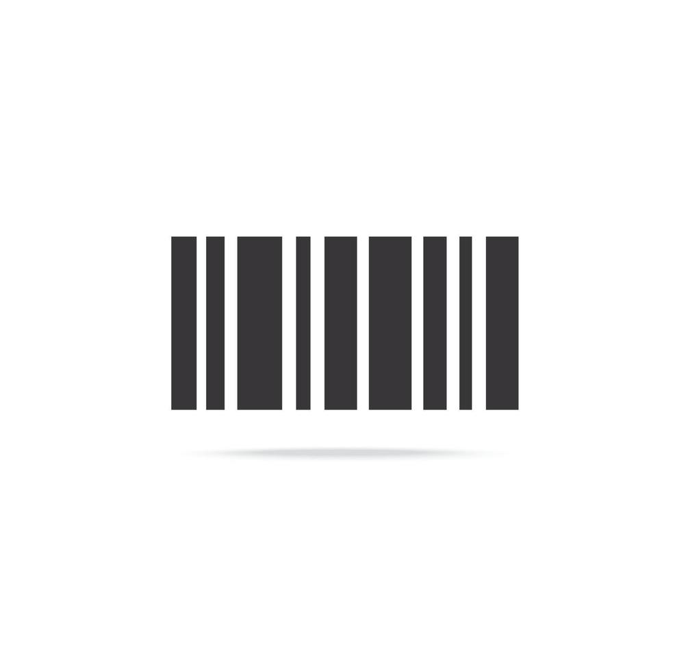 streepjescode icoon. bar code voor web vector illustratie