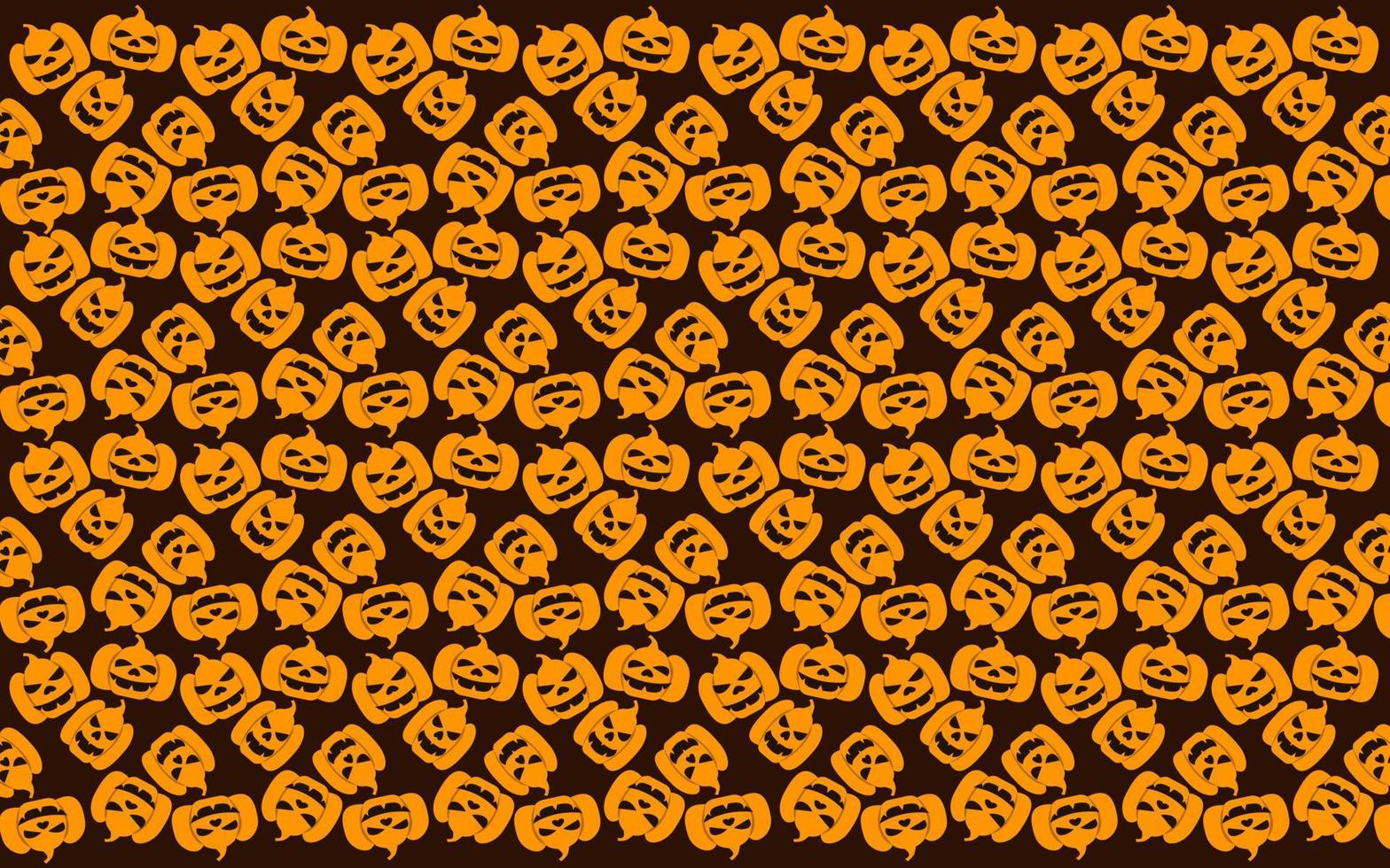 halloween naadloos patroon ontwerp met pompoen vector