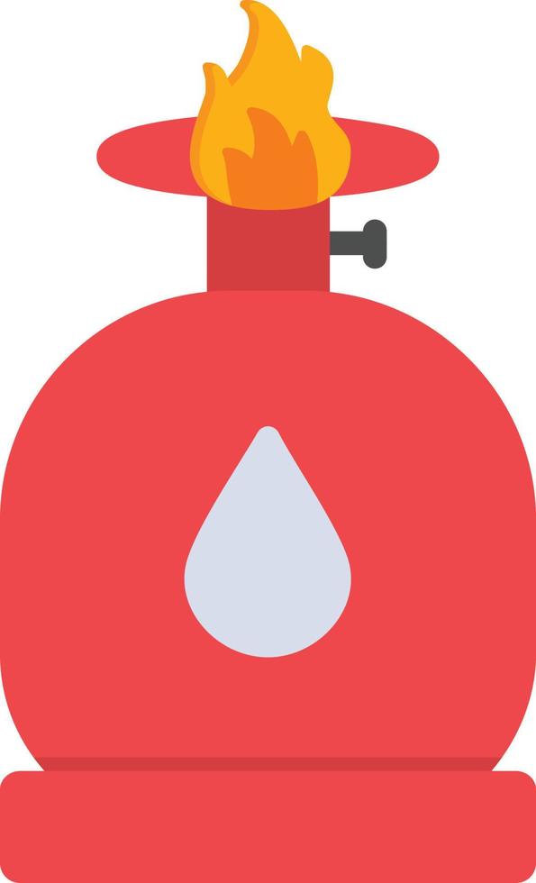 camping gas- vlak icoon vector