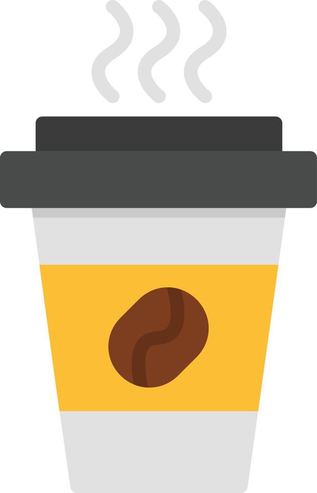 koffiekopje platte pictogram vector