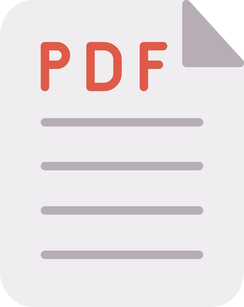pdf plat pictogram vector