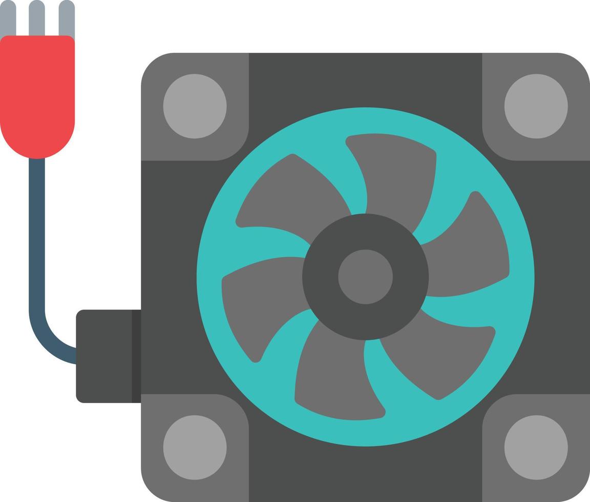 platte ventilatorpictogram vector