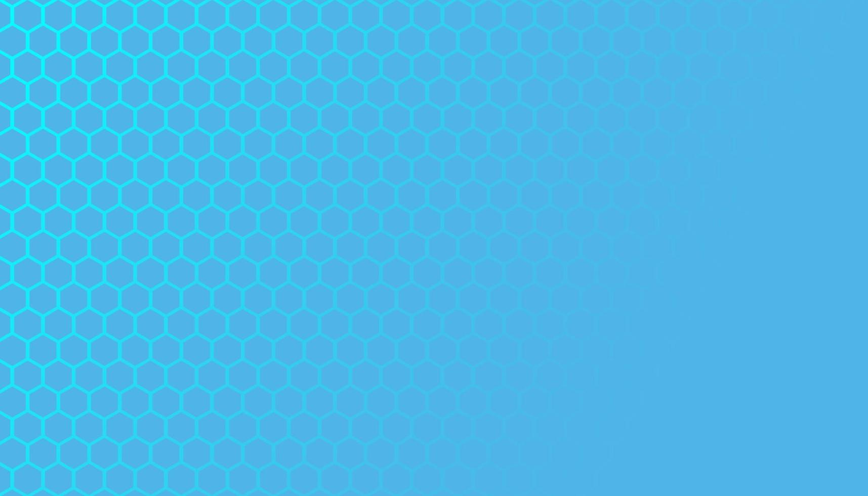 blauw zeshoekig honingraat maas patroon met tekst ruimte vector
