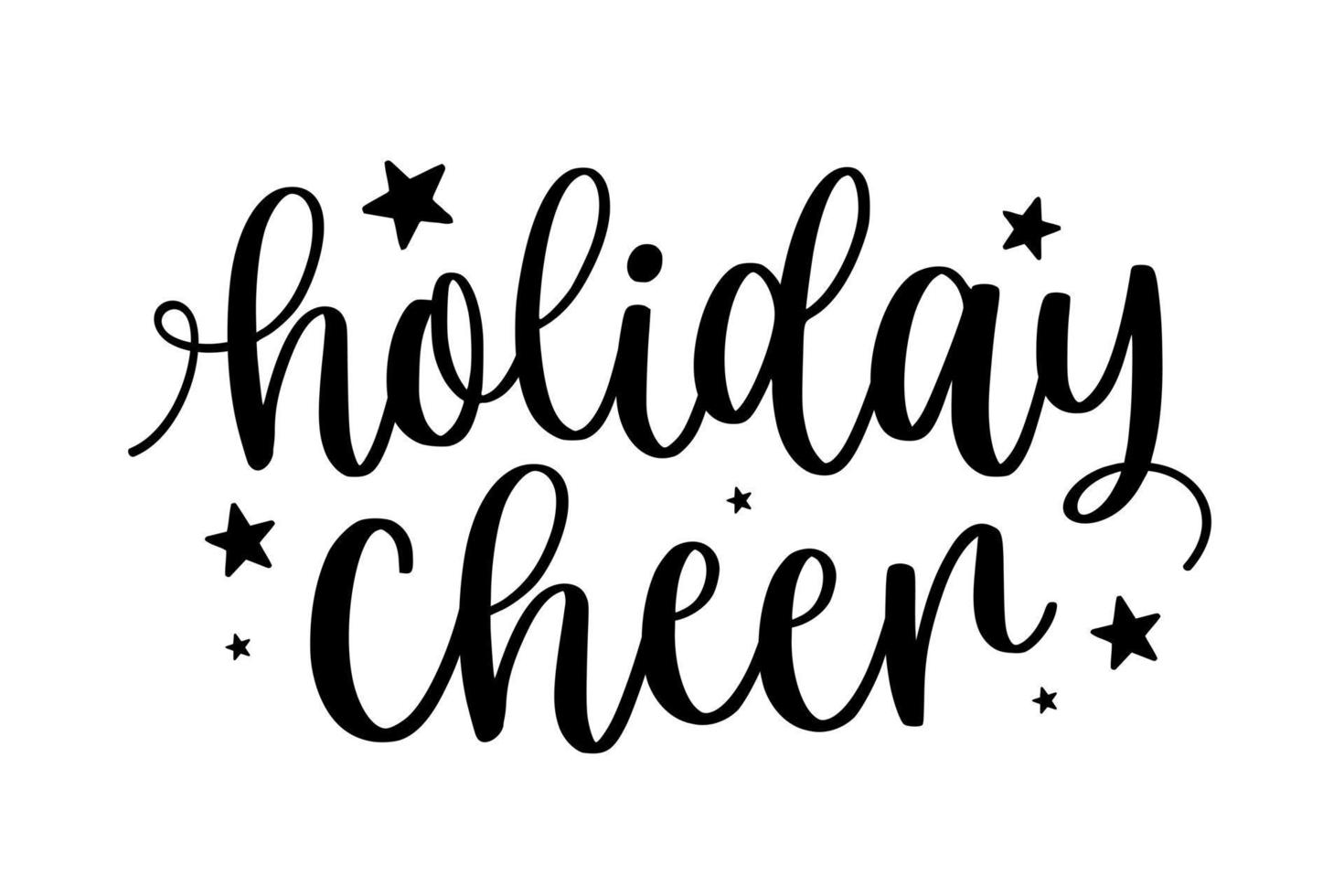 Kerstmis winter vakantie juichen belettering groet kaart. hand getekend belettering poster voor kerstmis. vrolijk Kerstmis citaten schoonschrift belettering geïsoleerd Aan wit achtergrond, vector illustratie.