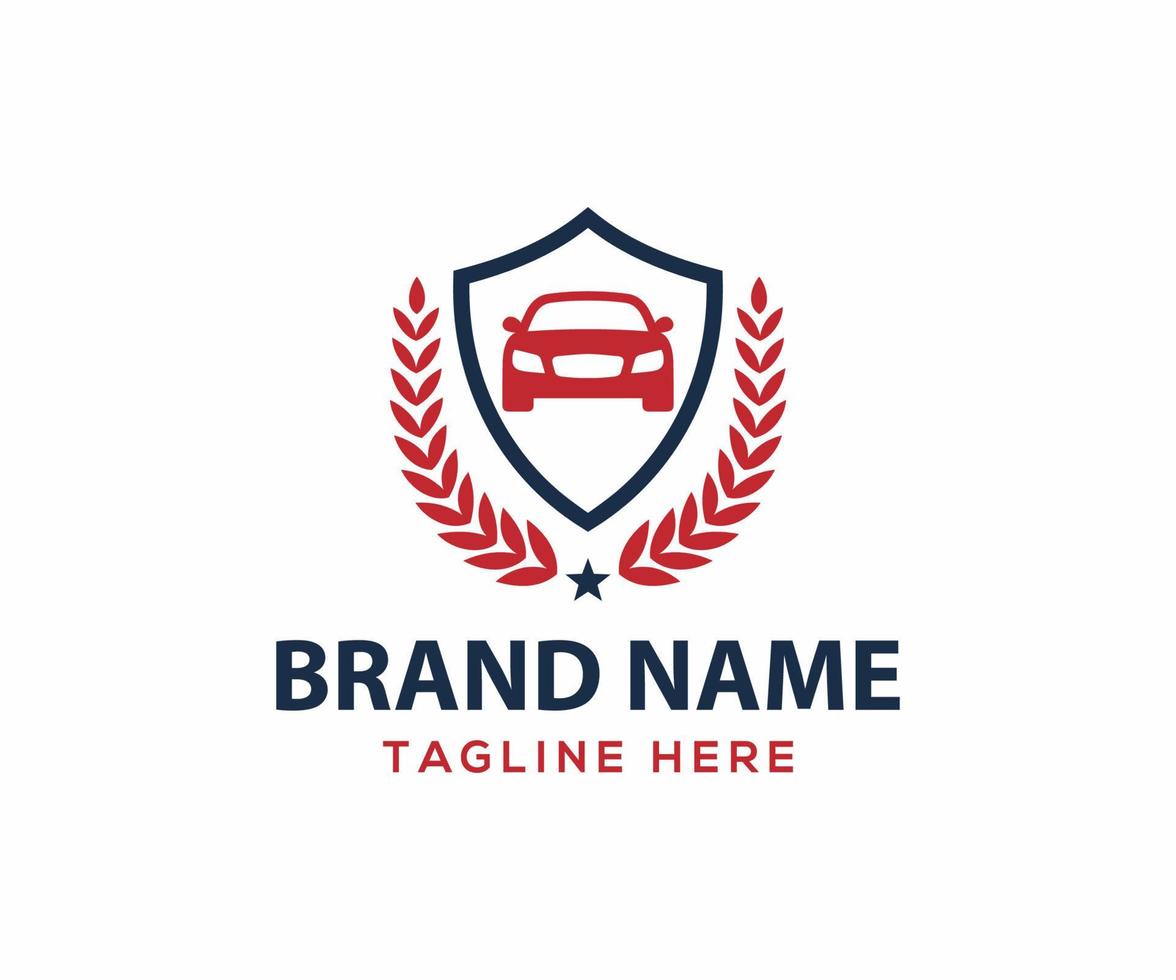 luxe auto logo. auto logo ontwerp sjabloon vector
