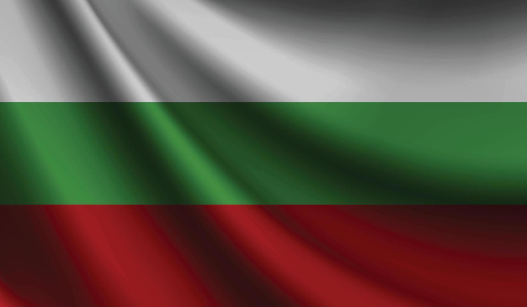 bulgarije vlag golvend achtergrond voor patriottisch en nationaal ontwerp vector