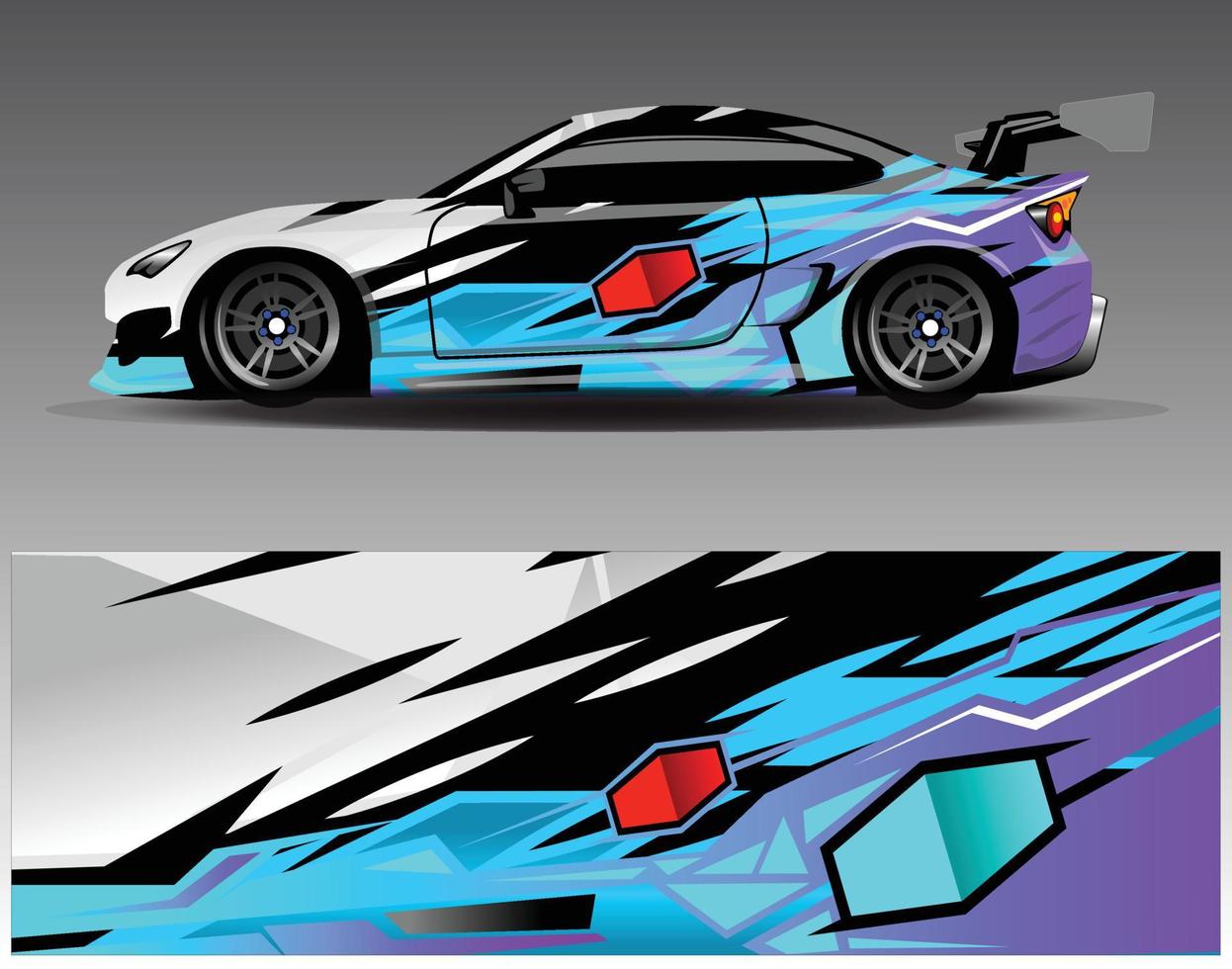 auto wrap ontwerp vector. grafische abstracte streep racen achtergrond kit ontwerpen voor wrap voertuig race auto rally avontuur en livery vector