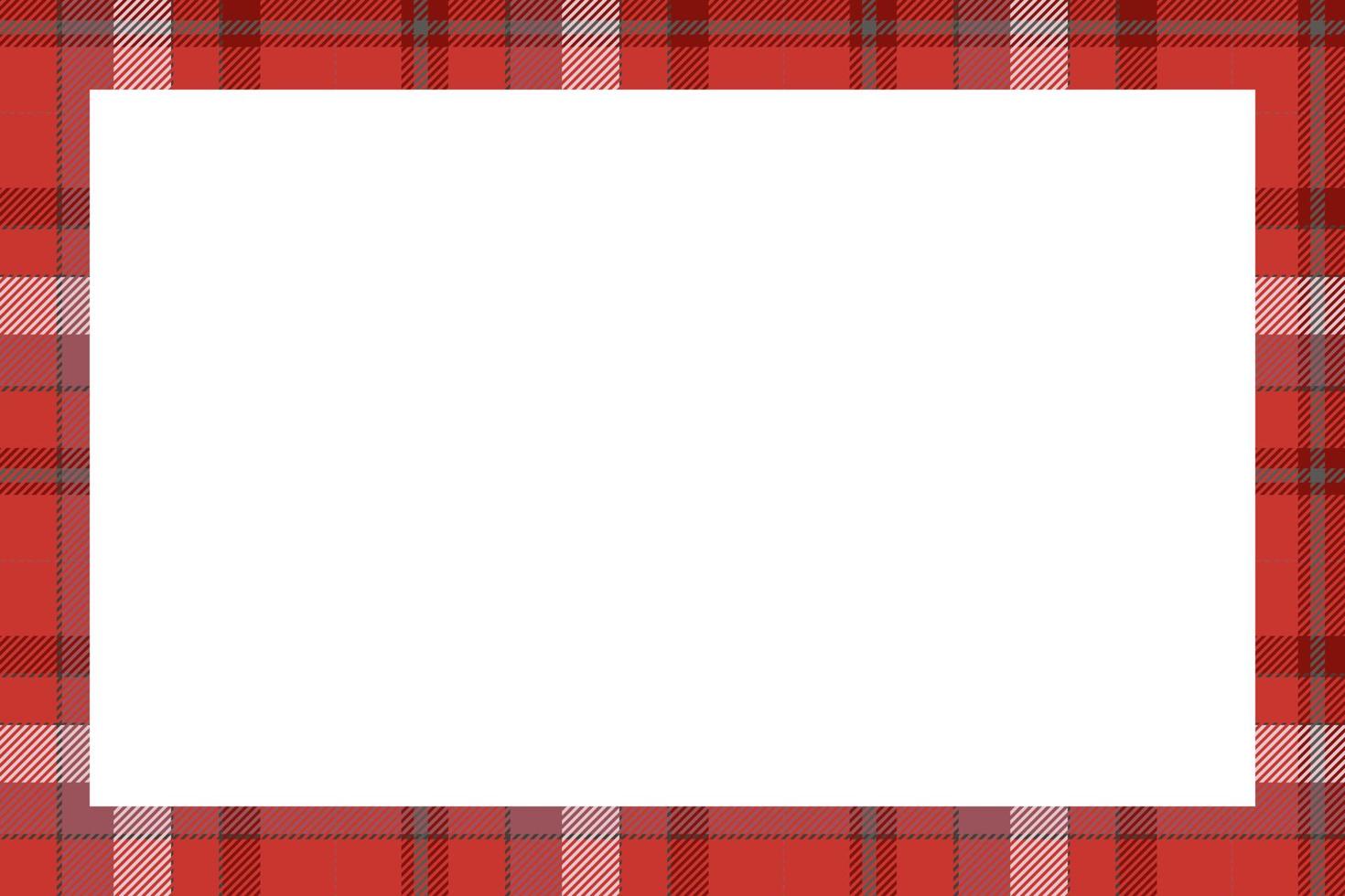 wijnoogst kader vector. Schots grens patroon retro stijl. Schotse ruit plaid ornament. vector