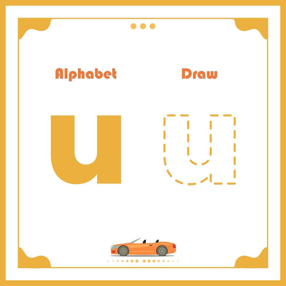 alfabet tekening voor kinderen pret peuter- alfabet illustratie voor kinderen aan het leren werkzaamheid voor terug naar school- alfabet kleur boek schets vector