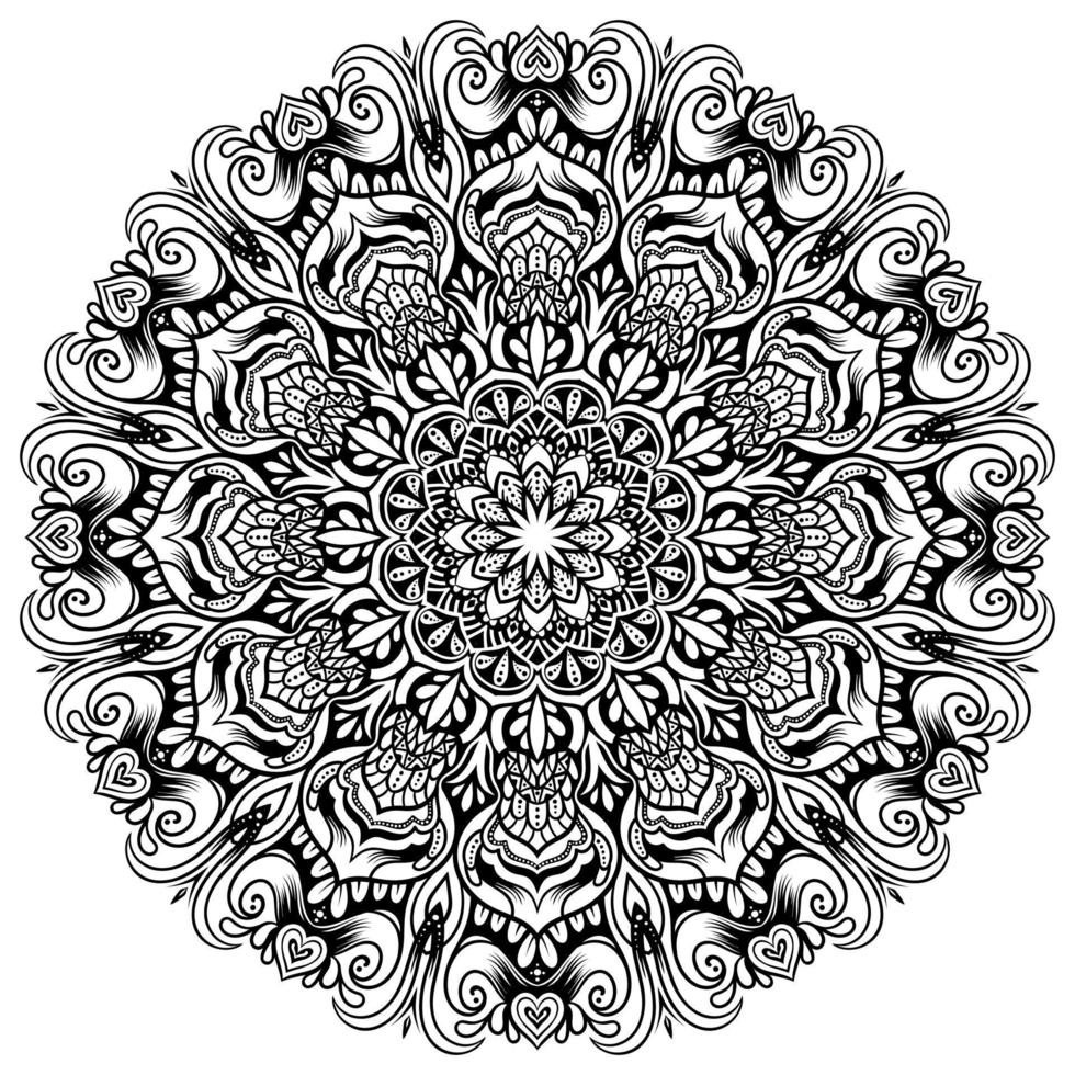 mandala vormen gemakkelijk voor kleur vector mandala bloem oosters bloem patroon illustratie