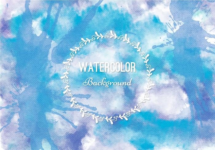 Gratis Vector Blauwe Waterverf Achtergrond