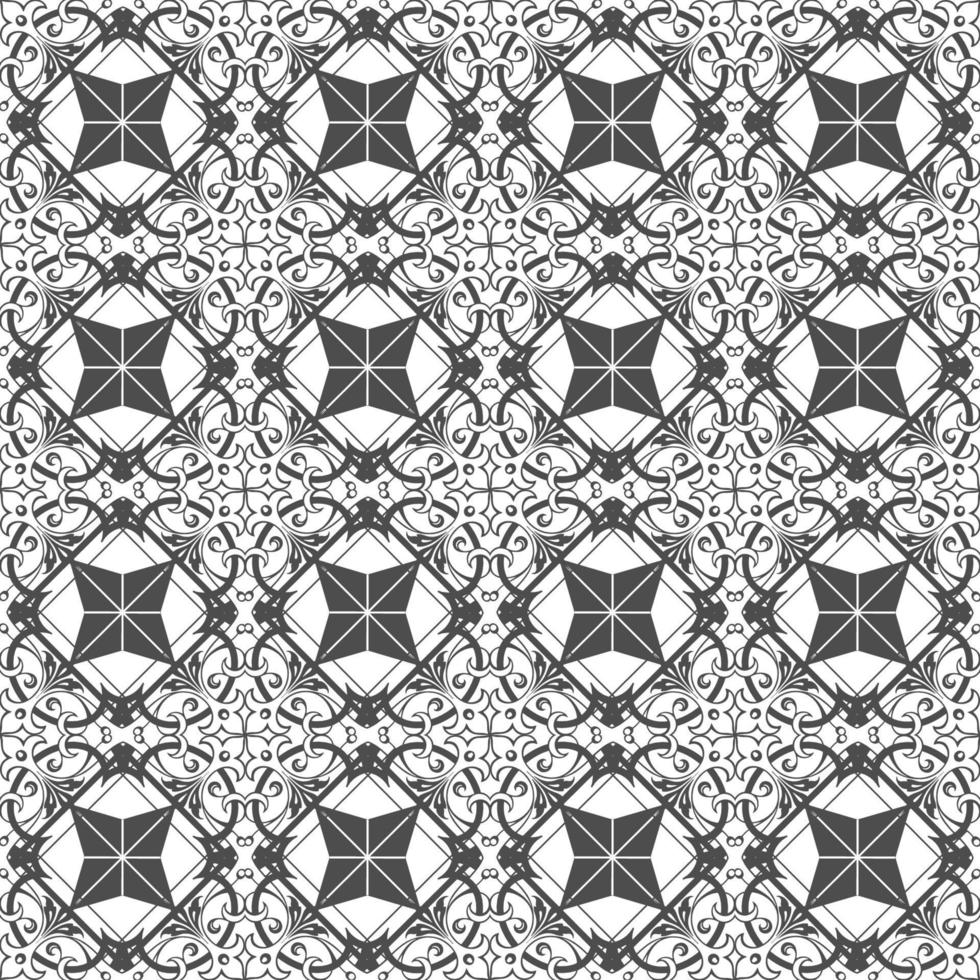 naadloos patroon modern batik motief kader vector