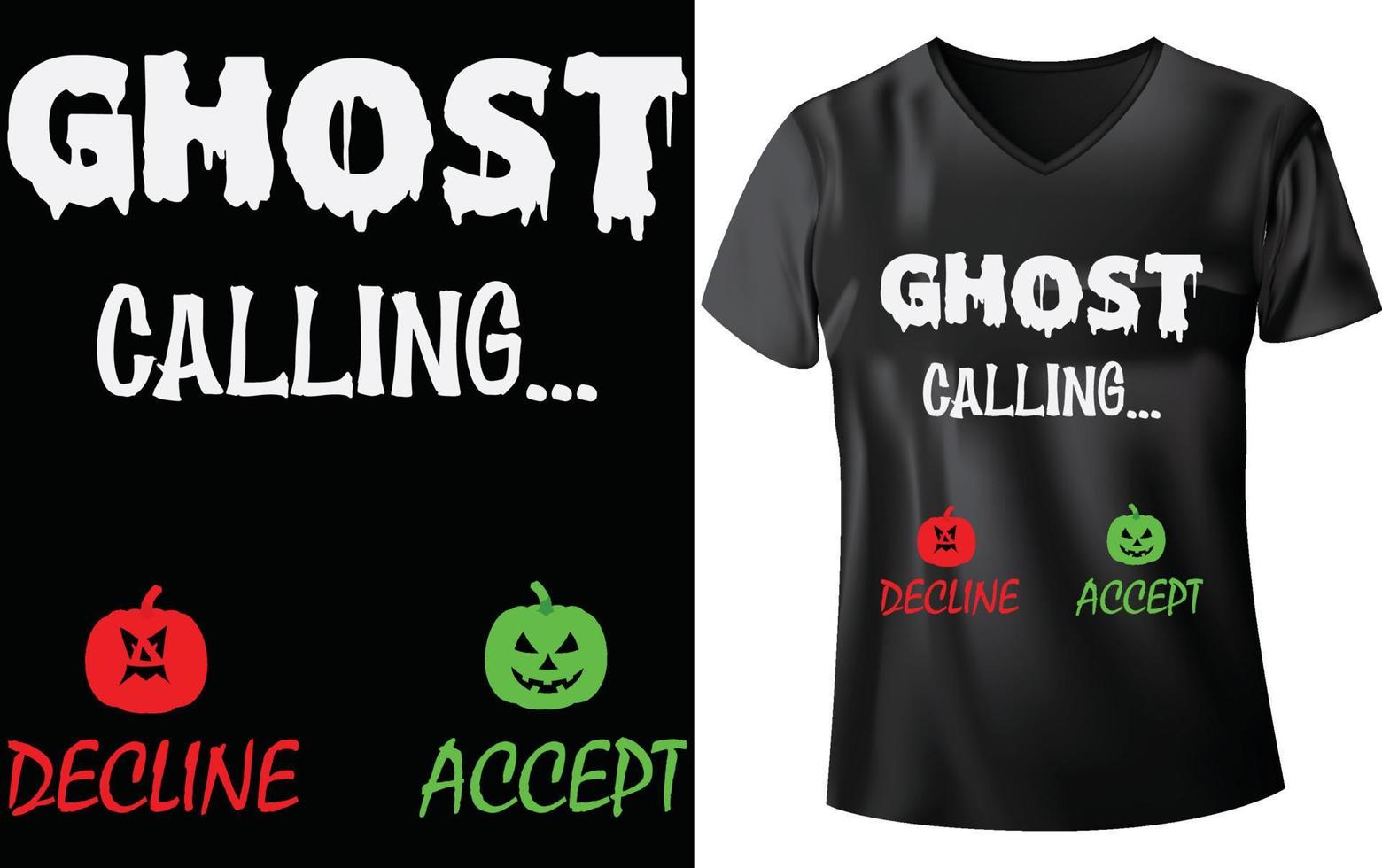 heiligen t-shirt ontwerp, gost roeping vector