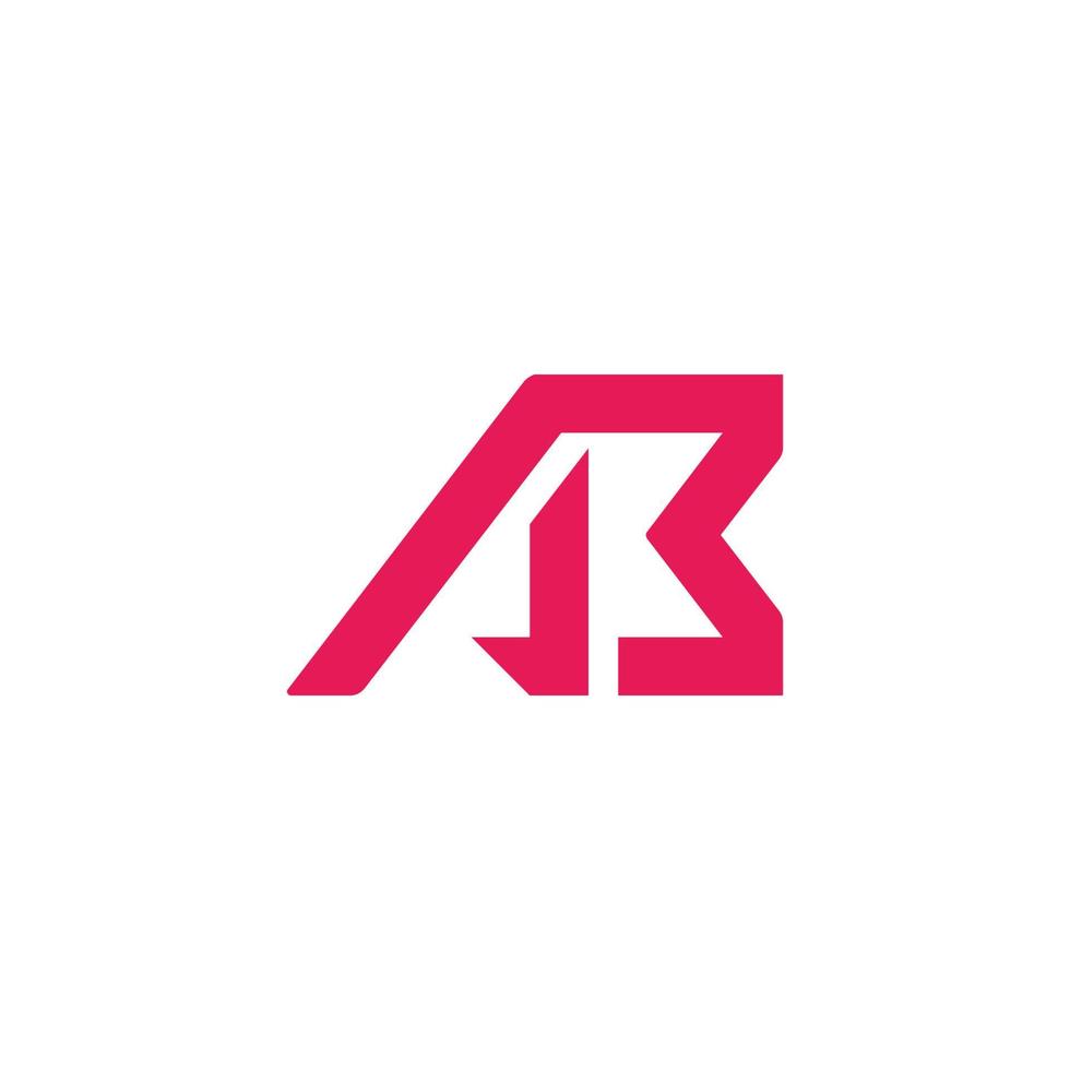 ab logo. vector modern brief ontwerp concept
